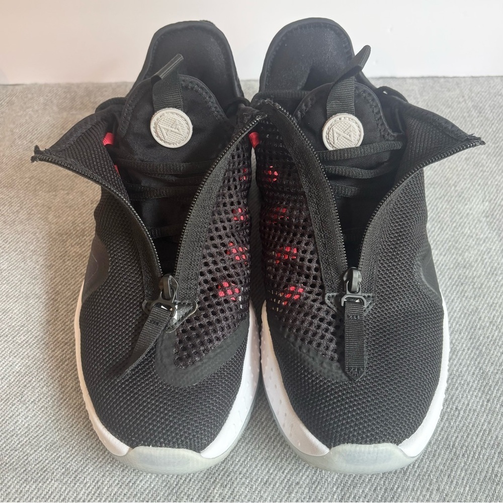 Nike PG 4 Air Strobel Basketball Shoes Black/White/Red Men’s Size 8 - Picture 7 of 14